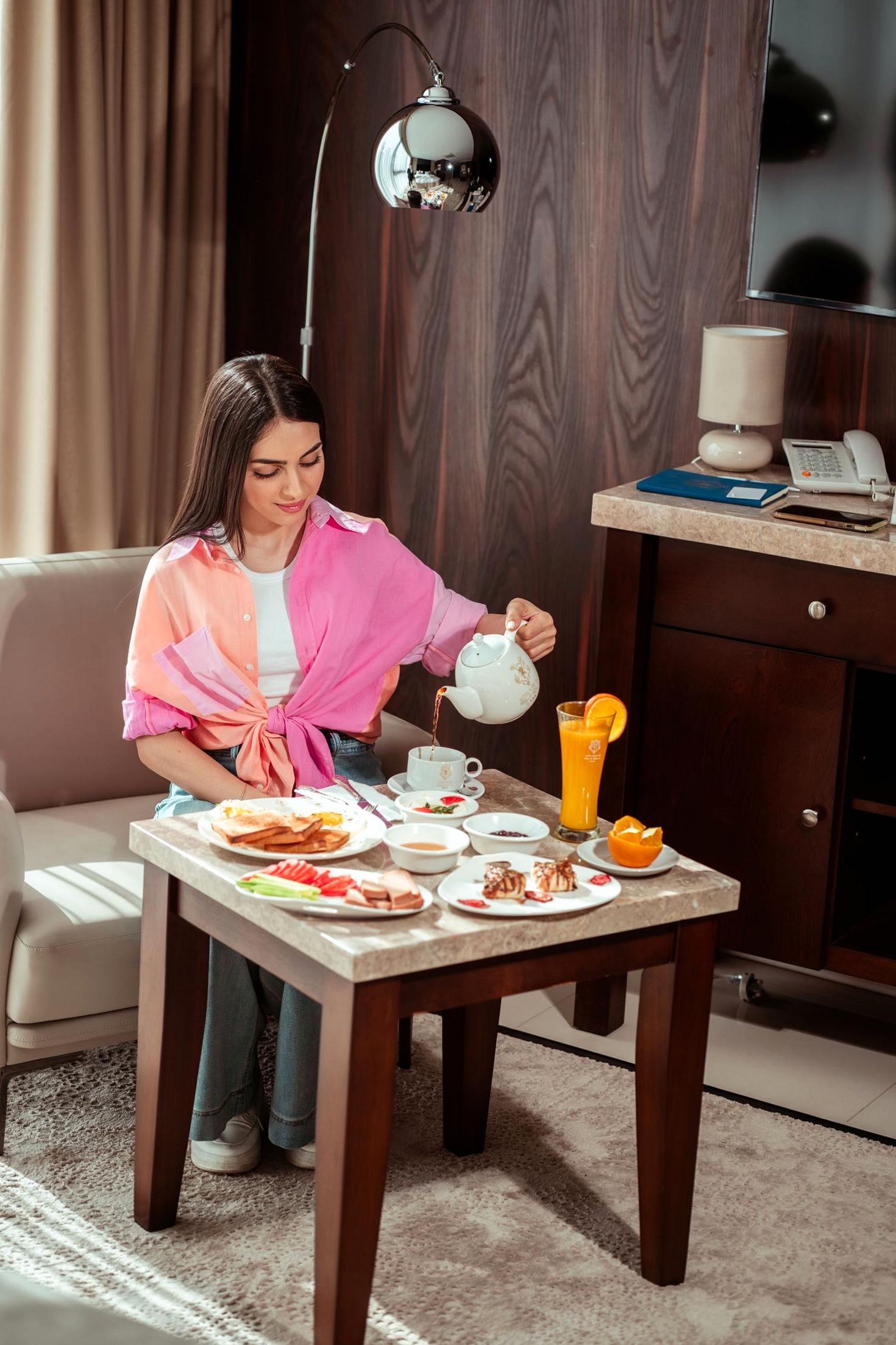 Hotel breakfast and hospitality